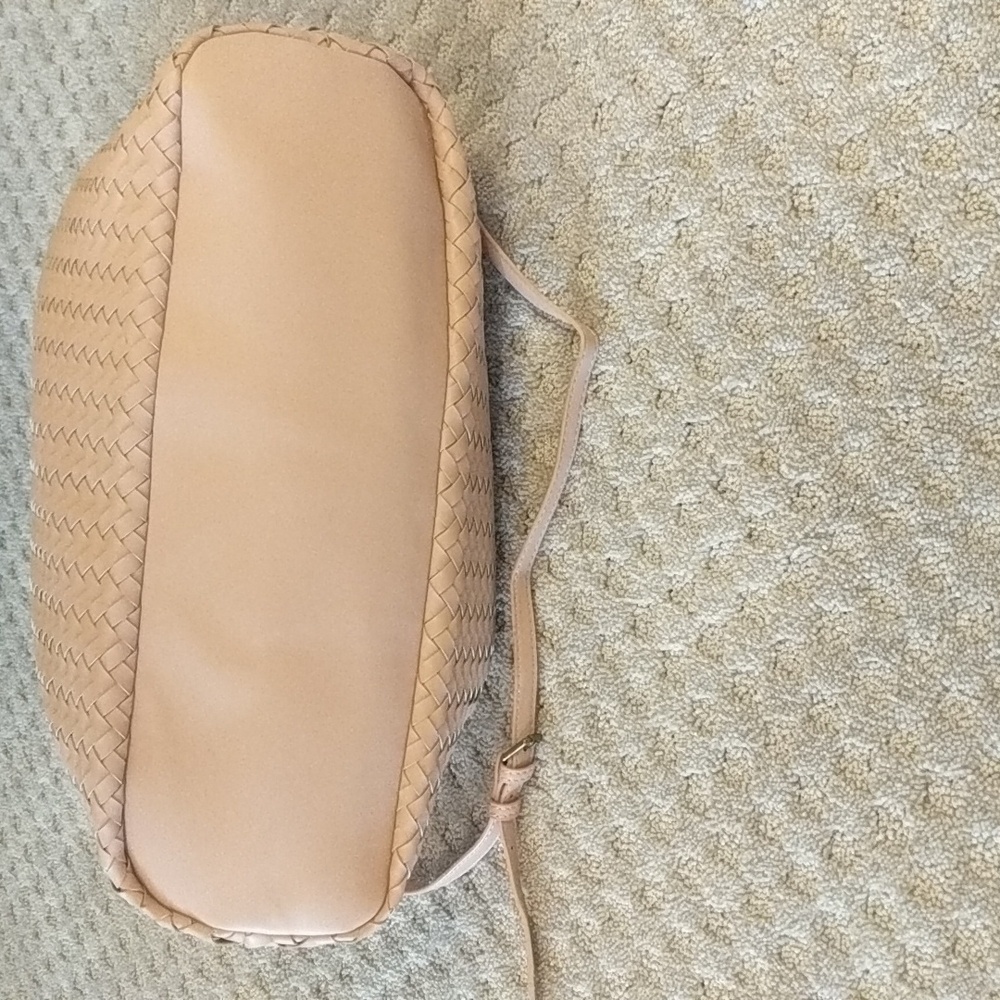 Anthropologie Cara large woven crossbody bag pink - Picture 4 of 8